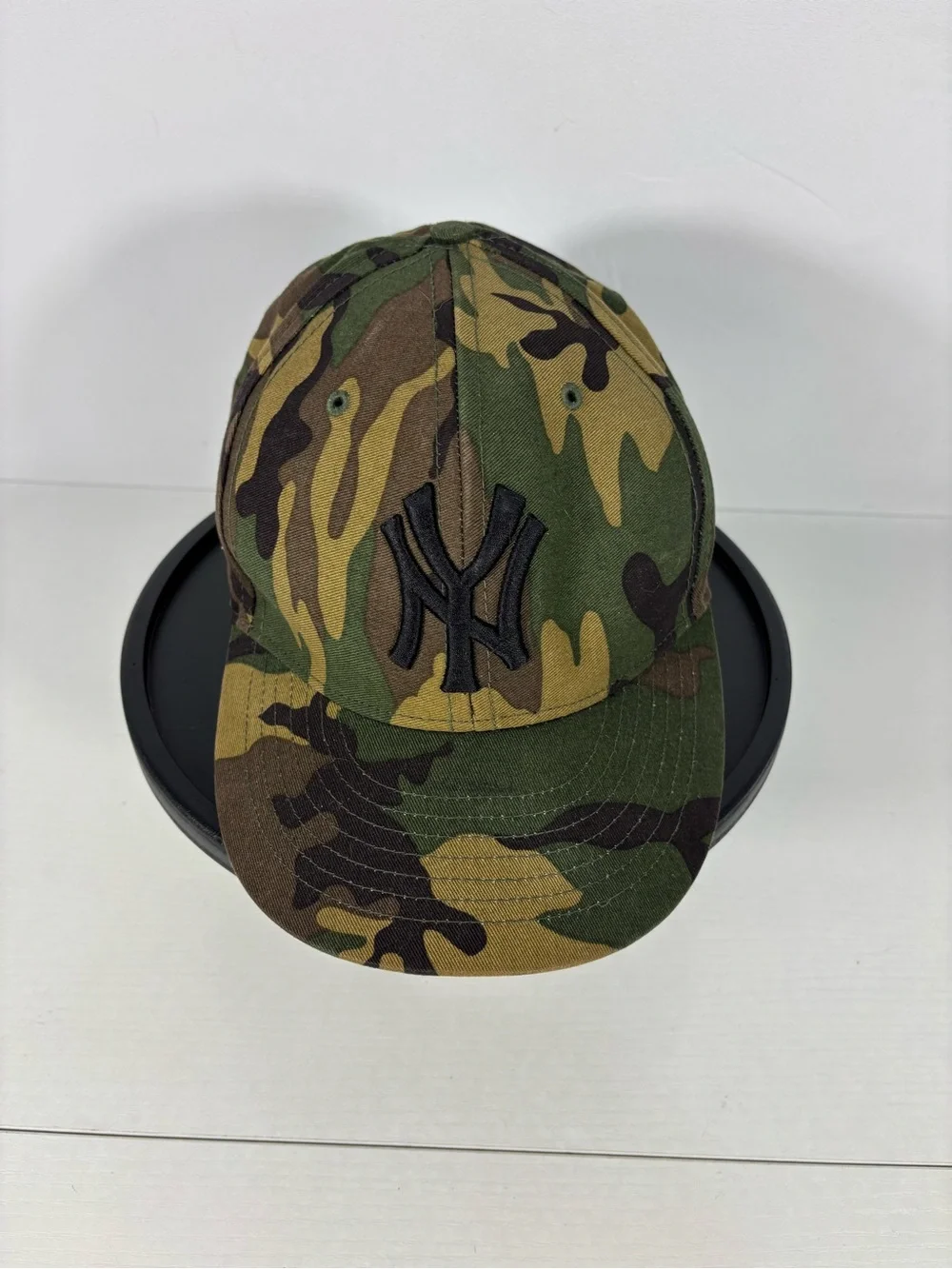 New York Yankees Cooperstown Collection Camo Fitted Hat 7 5/8 Twins MLB
